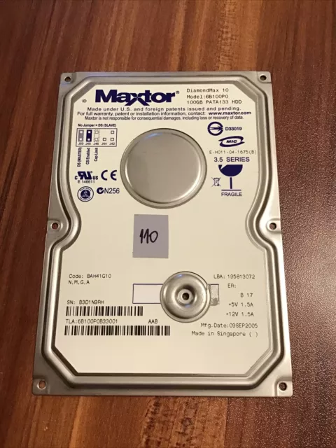 Maxtor 6B100P0 Pcb