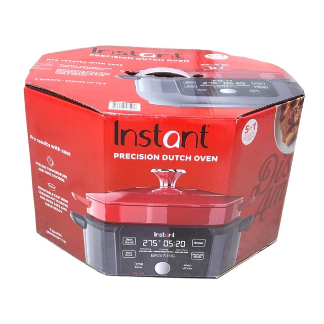 INSTANT POT ELECTRIC Precision Dutch Oven 6 QT 5 In 1 (NEW) 129.99