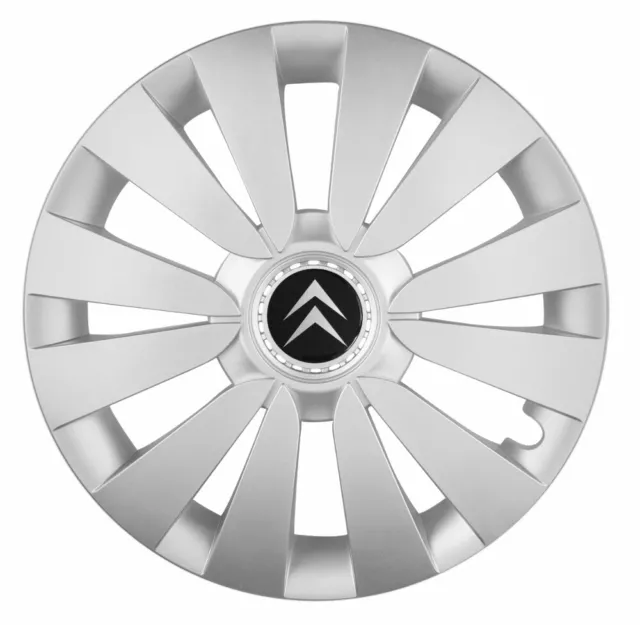 15'' Wheel trims Hub Cups for CITROEN Berlingo van Xsara Picasso Nemo - silver