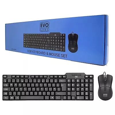 Evo Labs CM-500UK Set tastiera e mouse USB