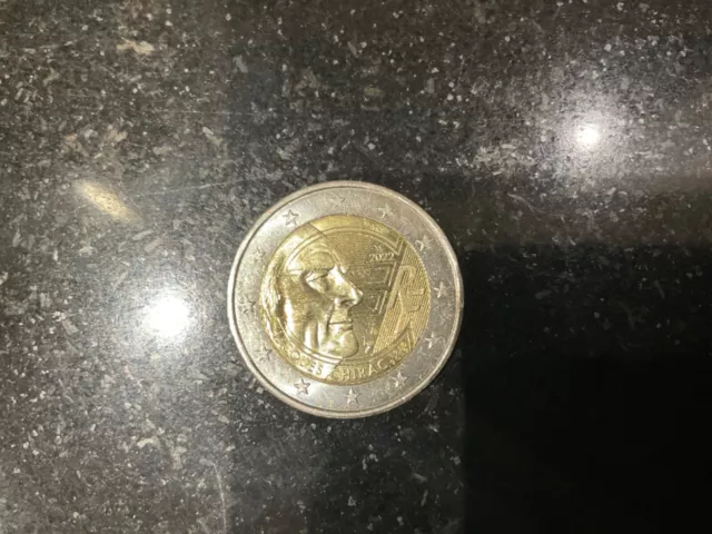 pièce de collection de deux euros Jacques Chirac 2022