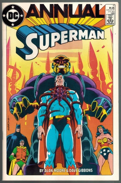 Superman Annual 11 vs Mongul!  1st Black Mercy!  Batman! Wonder Woman!  NM 1985