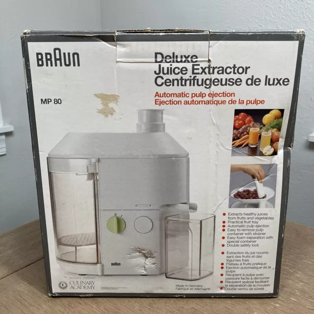 Braun MP80 Deluxe Juice Extractor Fruit Vegetable Juicer Germany Tested!