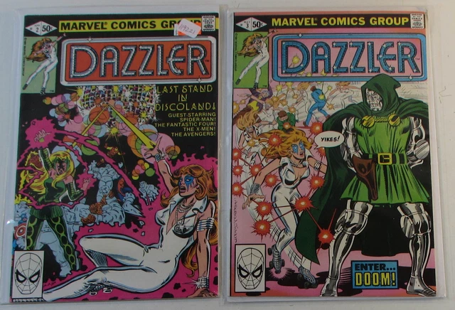 Dazzler Lot of 2 #2,3 Marvel Comics (1981) VF/NM 1st Print Comic Books