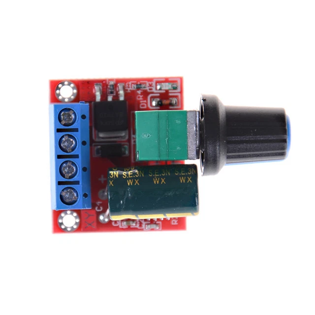 MINI DC MOTOR PWM Speed Controller 5A 4.5V-35V Speed Control Switch LED ...
