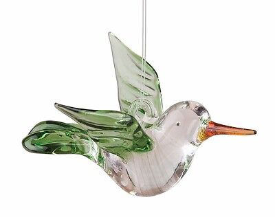 Gallerie Ii 3.75" Hand Blown Art Glass Hummingbird Christmas Tree Ornament
