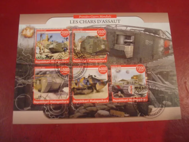 Madagascar - 2020 Tanks V - Minisheet - Unmounted Used Miniature Sheet