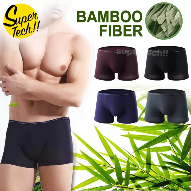 Mens Underwear Bamboo Cotton Boys Boxer Briefs Trunks Jocks Underpants Shorts AU