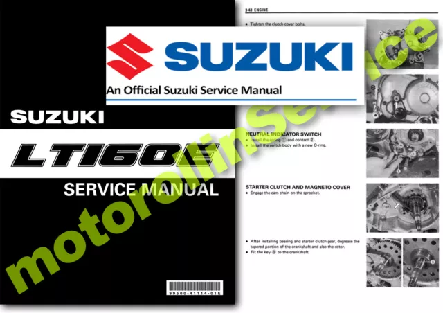 Suzuki LT160 QUADRUNNER Service Manual 1990 1991 1992 1993 Workshop LT160E SHOP