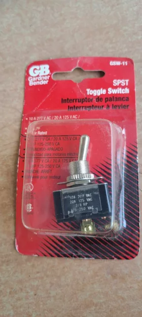 Gardner Bender GSW – 11 toggle switch SPST new in package