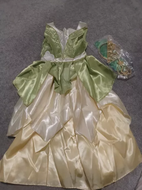 Girls Tiana Princess Costume With Accessories