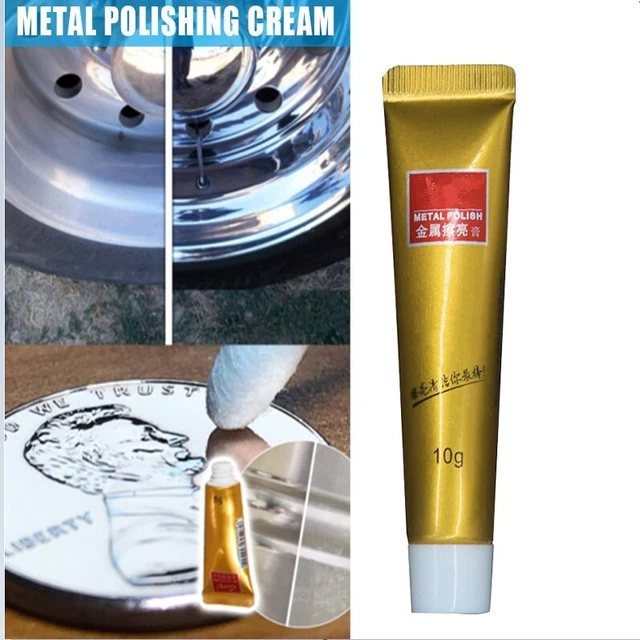 5 pz. lucidatura metallo 10g*5g per cromo, ottone, rame, nichel, acciaio inox