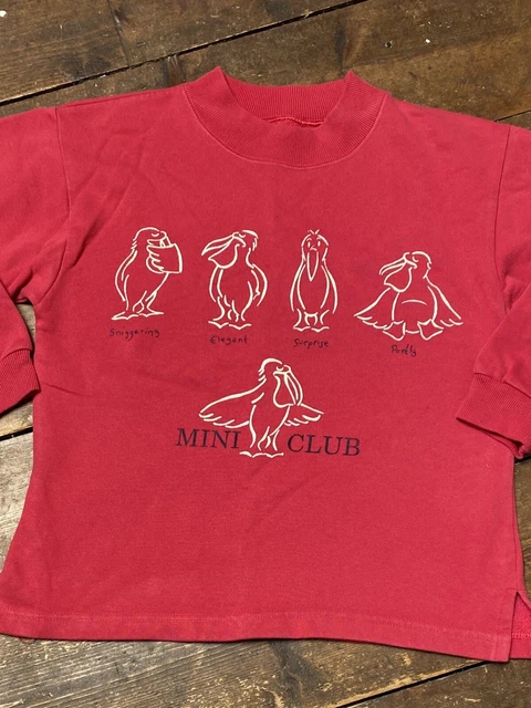 Maglione vintage ragazze pellicano età 7-8 anni cura materna anni '90