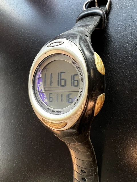 OAKLEY D1 SPORT Watch Black Rare 00 s Wisrtwatch 78.00 PicClick UK