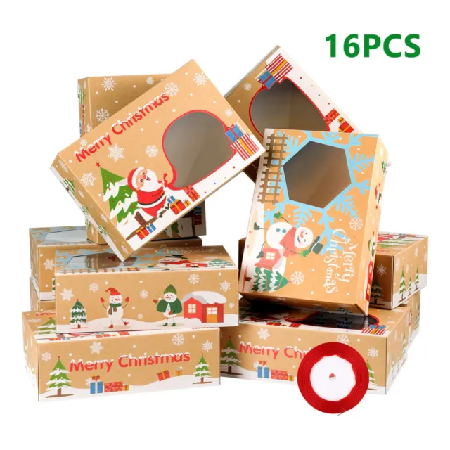 16 pz confezioni confezioni confezioni scatole regalo regali regalo latta scatole bomboniere natalizie