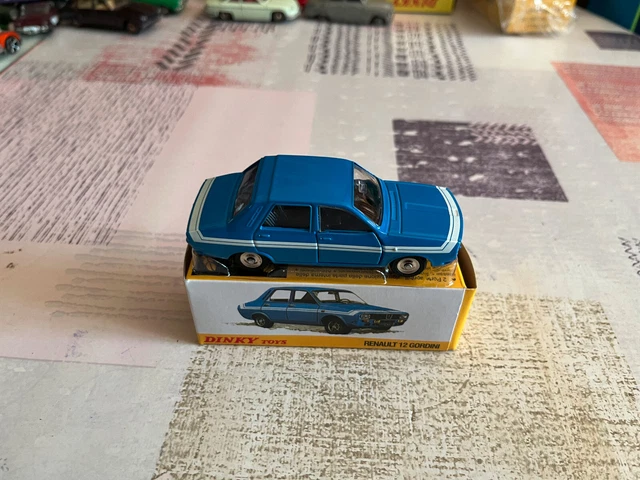 DINKY TOYS ATLAS REF 1424 G BOITE VIDE RENAULT 12 GORDINI +CALE DE