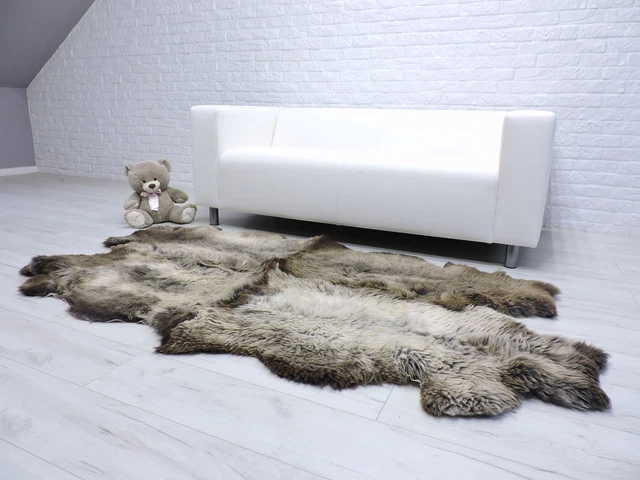 Tapis pleine peau en mouton naturel - PEAUX DECORATIVES OU DE CONFORT