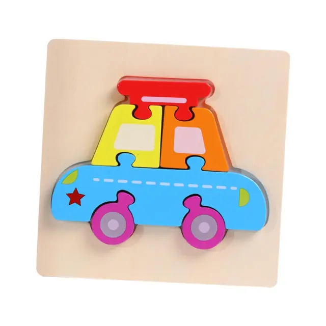 Wooden Blocks Puzzle Wooden Puzzle for Toddlers Holiday Gift Preschool