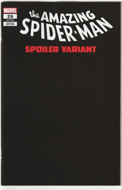 Amazing Spider-Man Vol 6 # 26 Spoiler Variant Cover NM Marvel [L9]