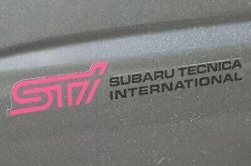 Subaru Genuine OEM 05-07 Impreza Wrx Sti Côté Porte Sti Stickers 93063FE030 x2