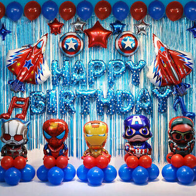 Kit arco ghirlanda palloncino compleanno bambino Marvel Avengers supereroe decorazione festa