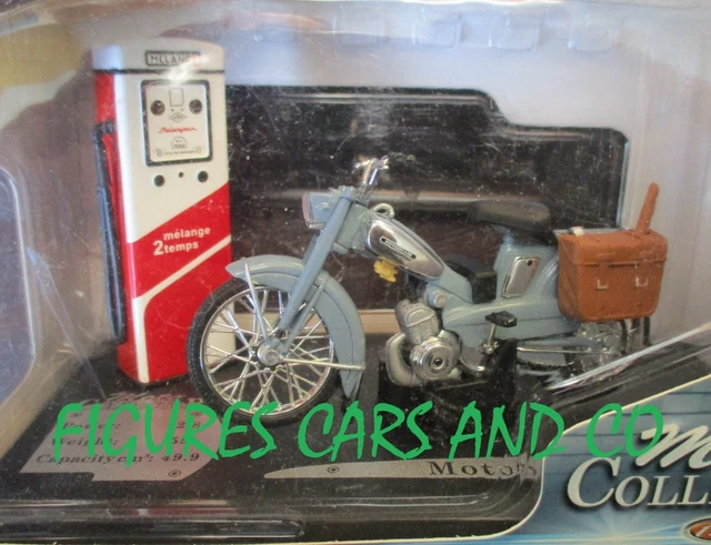 Moto  1/18 Motobecane Bleue Av 88   Majorette Solido En Boite