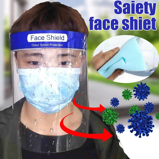 Transparenter Anti-Fog Anti-Spray Vollgesichtsschutz Speichelschutz