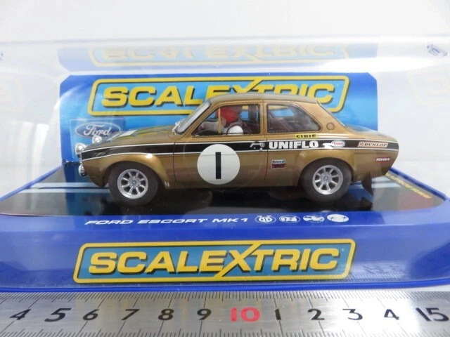 FORD ESCORT MK1 LONDON MEXICO # 18 o 1/32 SCALEXTRIC C3313 voiture circuit SLOT