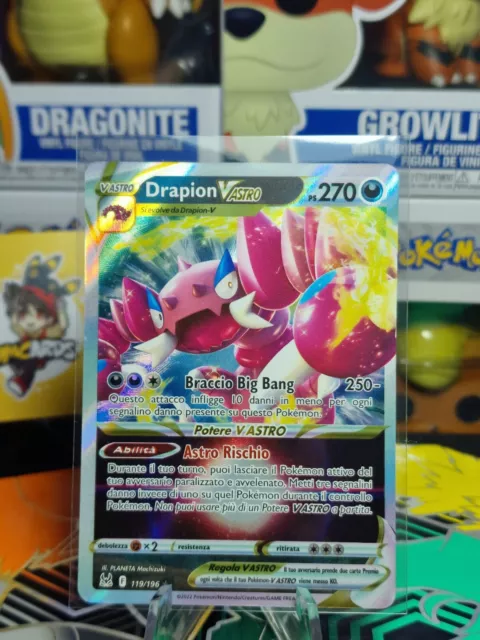 Drapion V Astro - Carta Pokémon Original Origem Perdida, Jogo de Tabuleiro  Original Copag Nunca Usado 76780139