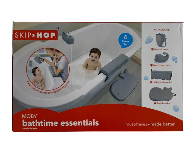 Skip Hop 235516 Moby Baby Bathtime Essentials Kit - Grey