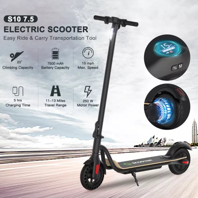 🛴Megawheels Patinete Eléctrico Adulto Plegable Aluminio Scooter electrico 7.5AH