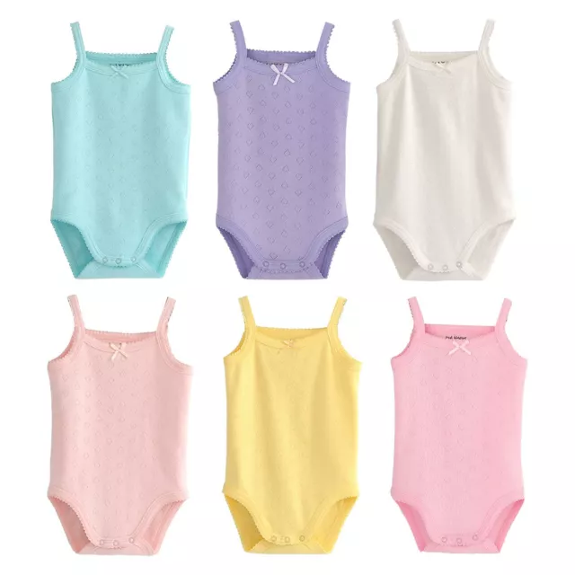 Toddler Baby Girls Romper Infant Casual Bodysuit Summer Solid Color Playsuit Top