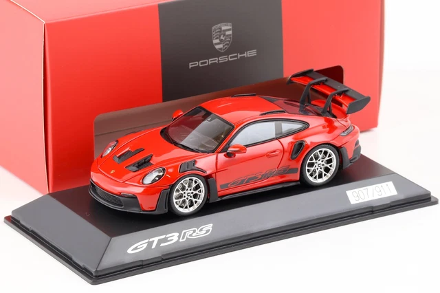 Miniature Porsche 911 GT3 R Rennspor - Spark 1/43, Rouge/noir, édition Limitée 1500