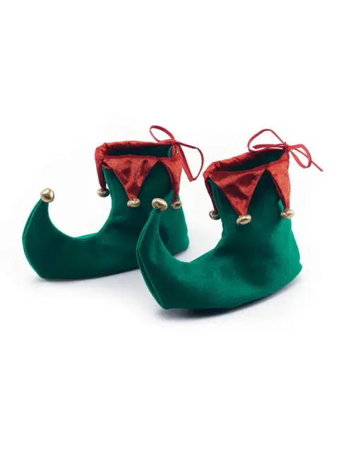 Natale Scarpe Adulti Elfo Stivali Aiutante di Babbo Natale Grotto Natale Costume