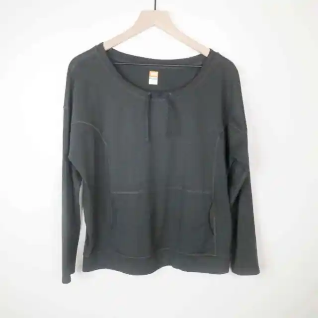 Lucy lucytech Gray Long Sleeve Pullover Medium