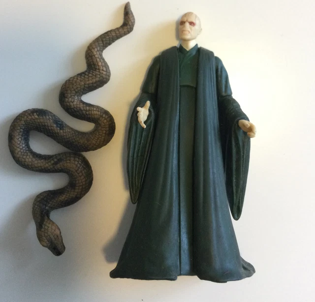 FIGURINE ARTICULÉE SERPENT Harry Potter Deathly Hallows Lord Voldemort & Nagini EUR 7,62