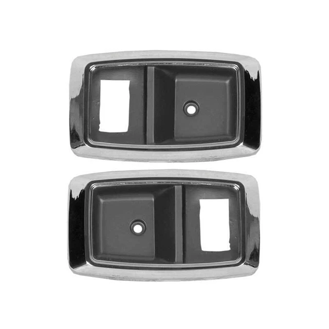 1979-93 Mustang; Interior Door Handle Bezels; Chrome