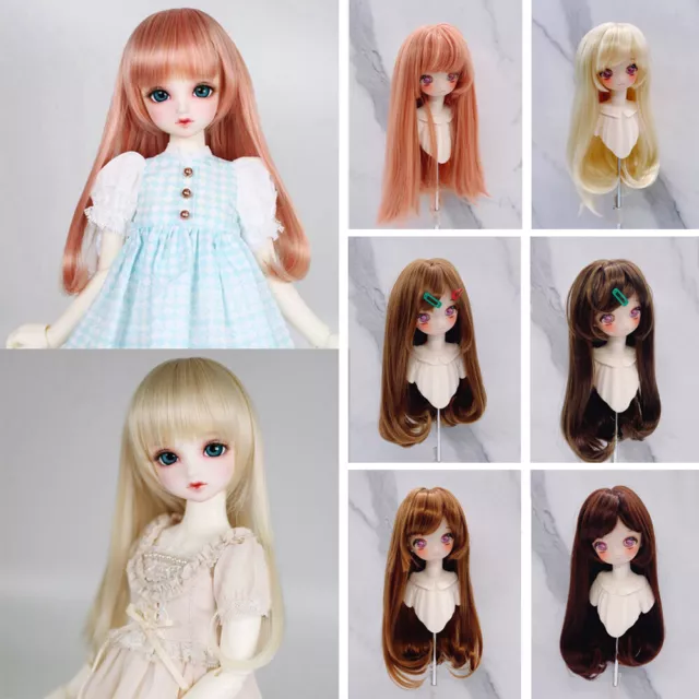 Dolls Wigs Finished Hair DIY for 1/3 1/4 1/6 BJD Dolls Fashion Doll Replacement