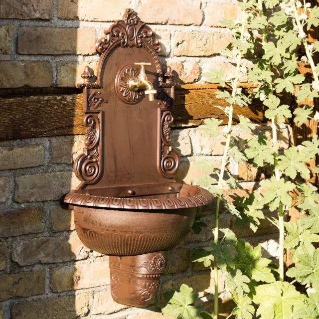 Gartenbrunnen, Handwaschbecken mit Schlauch Anschluss Waschbecken Garten H.75cm