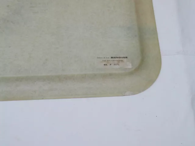 plateau en fibre de verre signé Carzou fabrication manover vintage 2