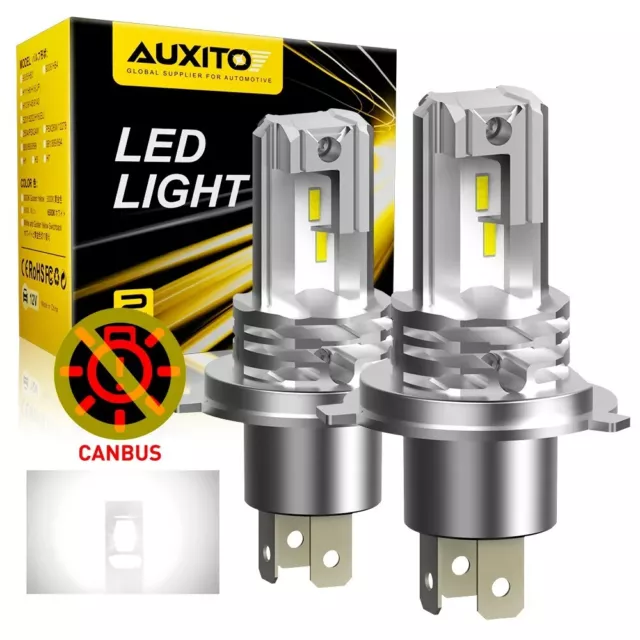 Ampoules LED H4 9003 pour Phares de Voiture et Moto - Haute Performance, Canbus,