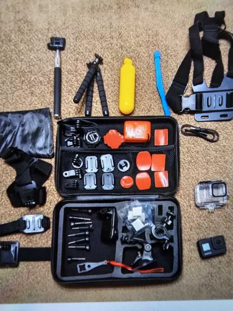 GoPro Hero 8 Black Action Camera with Huge Accessories Bundle Waterproof Case