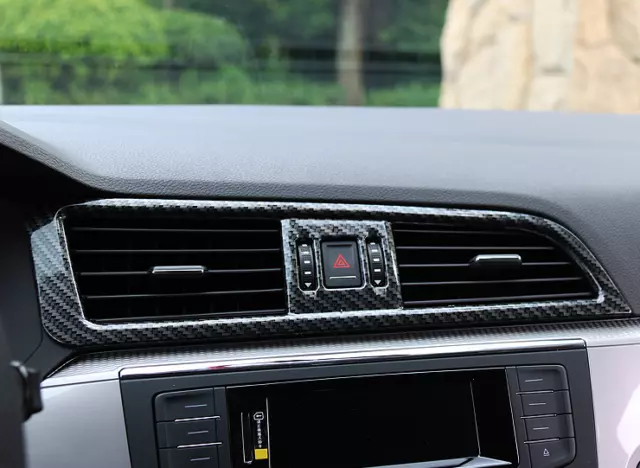 Für Volkswagen VW Tiguan MK2 2017- Mittelkonsole Armlehne Klimaanlage AC  Outlet Vent Panel Abdeckung Trim Edelstahl