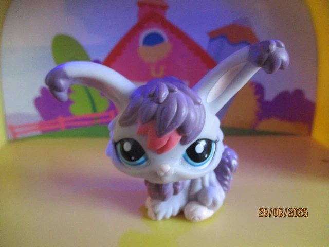 Figurine Littlest Pet Shop Lapin Angora – Référence 1894 – Hasbro – Occasion