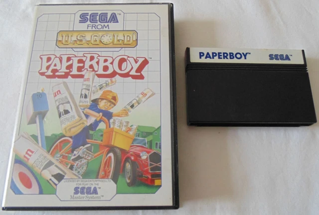 Jeu Paperboy – Sega Master System, Sans Notice, état Correct Pour Collectionneurs
