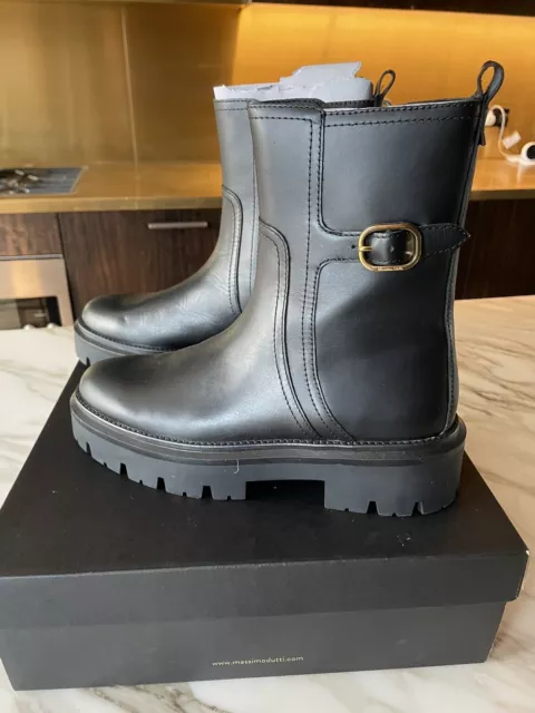Massimo dutti hotsell biker boots