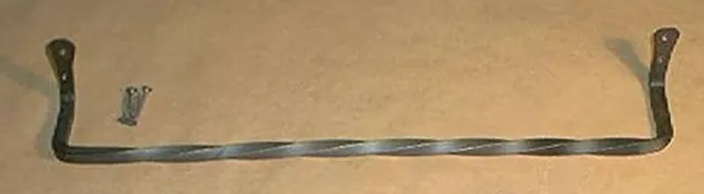 18" Twisted Wrought Iron Bath Towel Bar Forged by PCBS Glad to do custom work