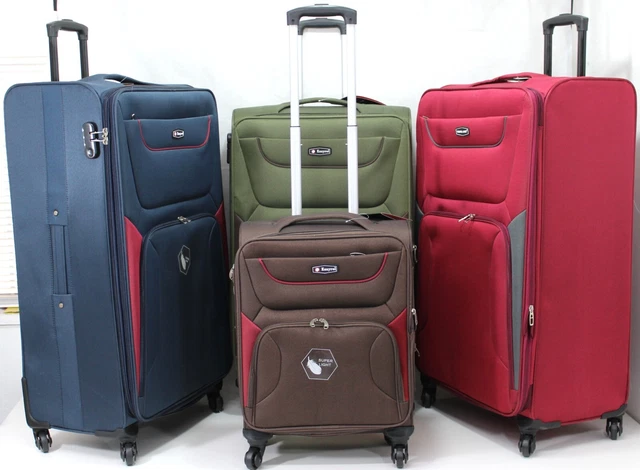 Large 4 Wheel Suitcase Expandable Lightweight Hand Luggage Travel Cabin Trolley