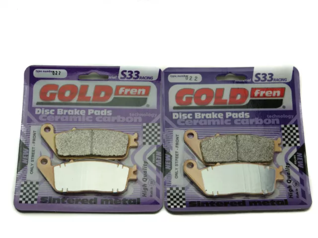 Goldfren S33 Brake Pads Front For Honda GL 1500 CY/C1/C2 (F6C) 2000-2003