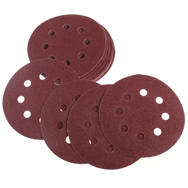 5" Sanding Discs 50pcs 40 Grit Hook and Loop Orbital Sandpaper-SC